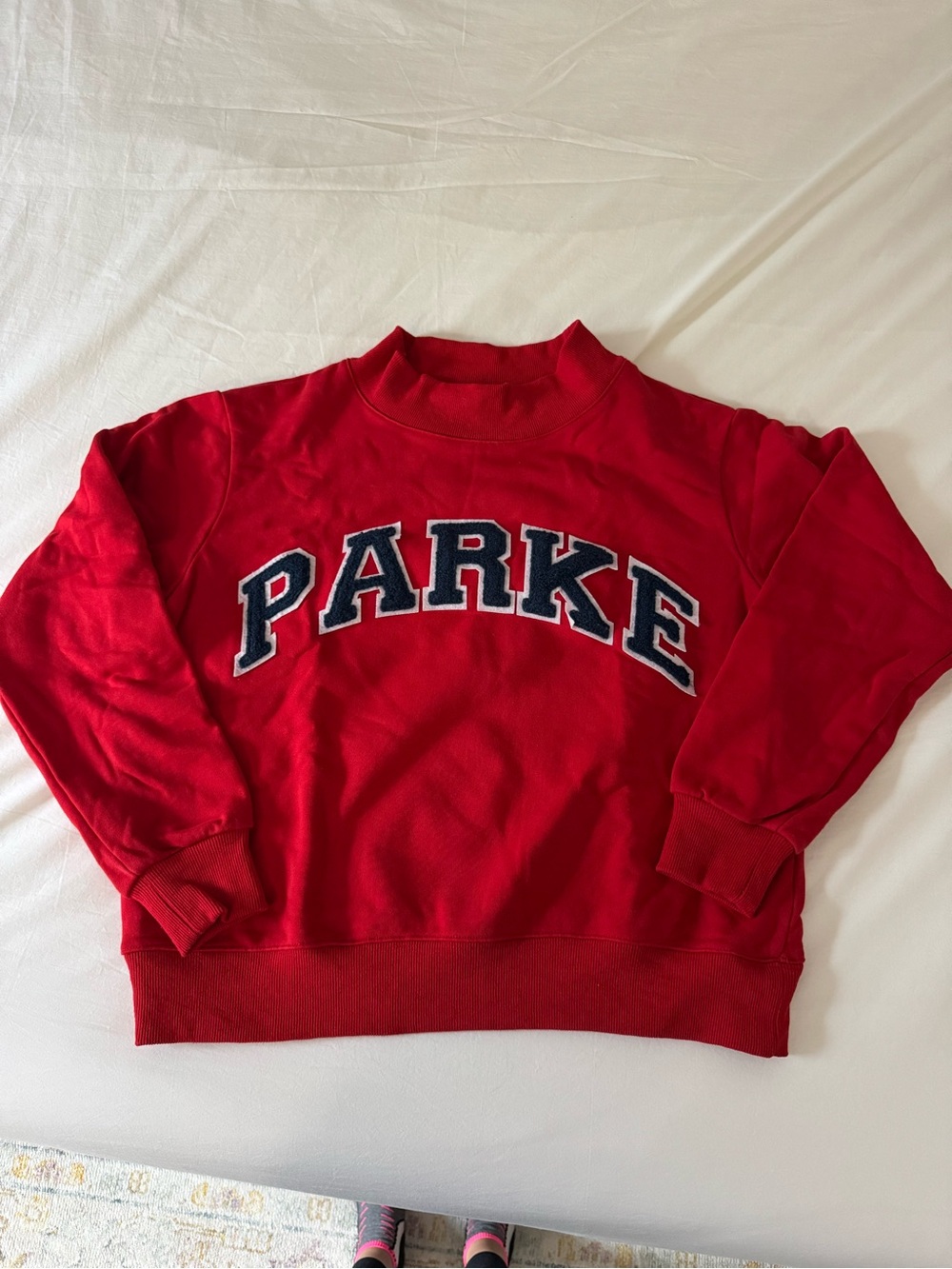 Parke Chenille Varsity Mockneck Sweatshirt